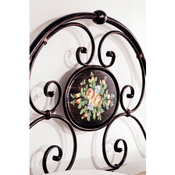 Letto matrimoniale Emmy in ferro battuto prodotto artigianalmente