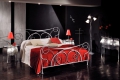 Letto matrimoniale Ever in ferro battuto prodotto artigianalmente