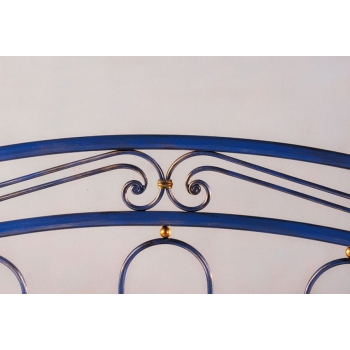 Letto matrimoniale Ginger in ferro battuto prodotto artigianalmente