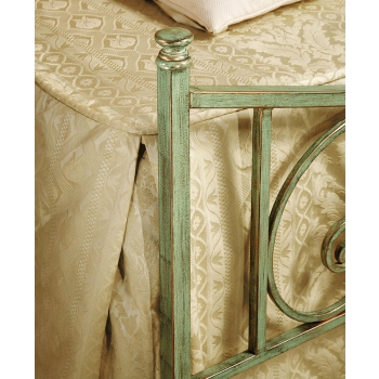 Letto matrimoniale Margherita in ferro battuto prodotto artigianalmente