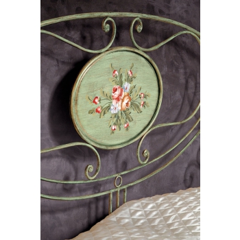 Letto matrimoniale Smeraldo in ferro battuto prodotto artigianalmente