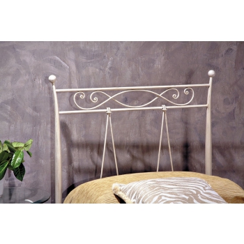 Letto singolo Elizabeth in ferro battuto prodotto artigianalmente