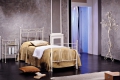 Letto singolo Elizabeth in ferro battuto prodotto artigianalmente