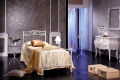 Letto singolo Ginger in ferro battuto prodotto artigianalmente
