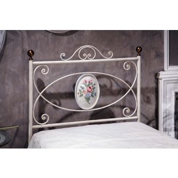 Letto singolo Olimpia in ferro battuto prodotto artigianalmente