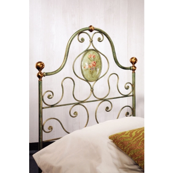 Letto singolo Regina in ferro battuto prodotto artigianalmente