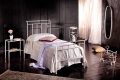 Letto singolo Young in ferro battuto prodotto artigianalmente