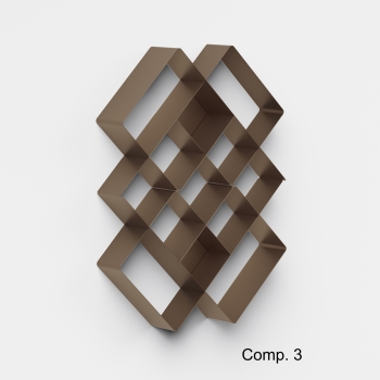 Libreria Mondrian composizioni di Pezzani