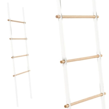 Mit Stair CP350/MIT scala porta asciugamani e porta riviste di Cipì in metallo e legno