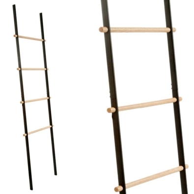 Mit Stair CP350/MIT scala porta asciugamani e porta riviste di Cipì in metallo e legno