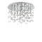 Lampadario da soffitto NEVE PL8 cromo di Ideal Lux