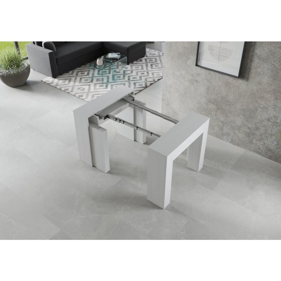 New Consolle Extra - Consolle allungabile 90x49/307 cm Extra quercia natura allunghe interne