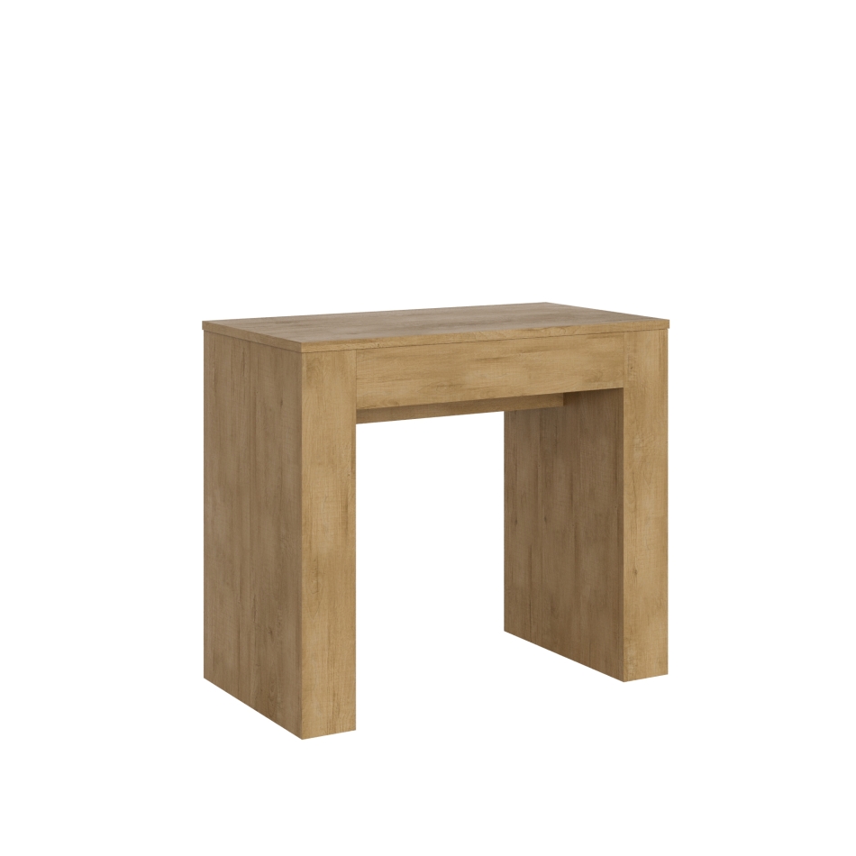 New Consolle Extra - Consolle allungabile 90x49/307 cm Extra quercia natura allunghe interne