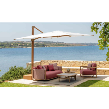 Ombrellone in tessuto Athena della linea Parasol di Talenti da giardino