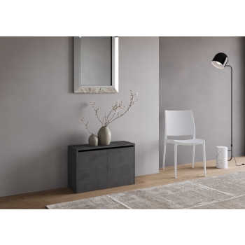 Panca Evolve Inferiore - Panca inferiore allungabile 26x72/300 cm Evolve bianco frassino allunghe interne