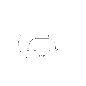 PLAFONIERA RETRO' INDUSTRIAL C1760