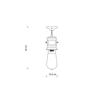 PLAFONIERA RETRO' URBAN C1744
