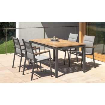 Poltrona della linea Timber da pranzo di Talenti per esterno