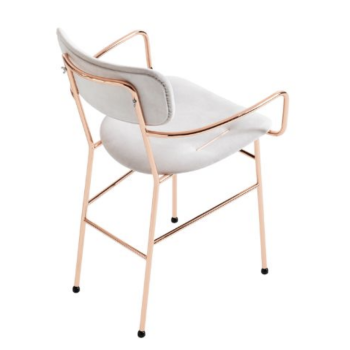 Poltrona Piuma P M TS in metallo rivestita in tessuto o pelle di Midj