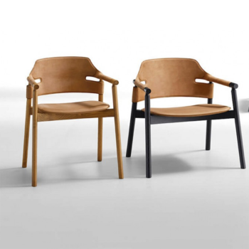 Poltrona Suite P L CU in legno di Midj