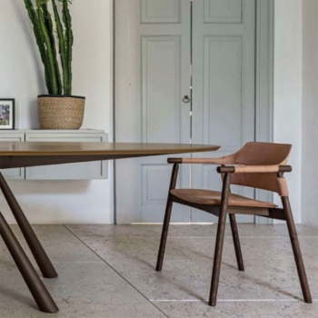 Poltrona Suite P L CU in legno di Midj