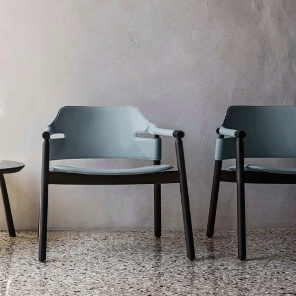 Poltrona Suite P L CU in legno di Midj