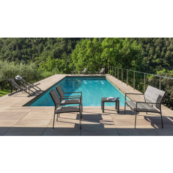 Sedia a sdraio di Talenti della linea Touch per uso esterno moderna