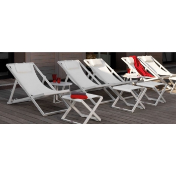 Sedia a sdraio di Talenti della linea Touch per uso esterno moderna