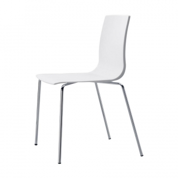Sedia Alice Chair 4 gambe impilabile in polipropilene di Scab Design