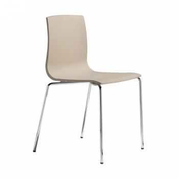 Sedia Alice Chair 4 gambe impilabile in polipropilene di Scab Design