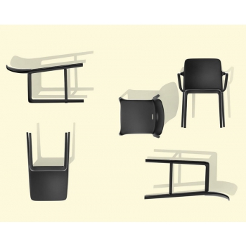 Sedia Bayo Connubia impilabile senza braccioli CB 1983