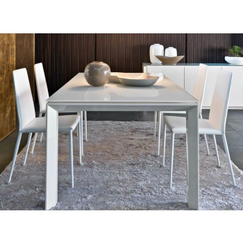 Sedia Boheme di Calligaris imbottita in cuoio rigenerato