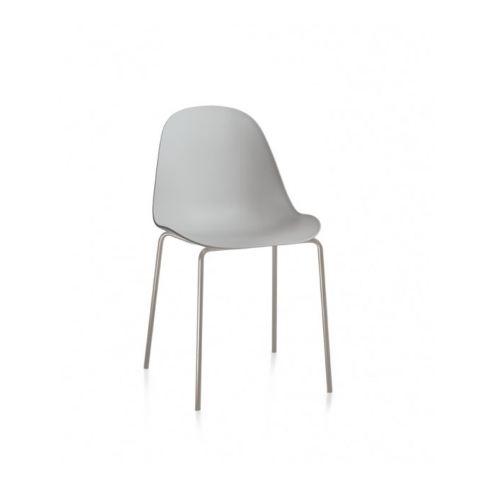 Sedia Bontempi Mood con struttura in legno, acciaio, allumino con e senza braccioli fissa o girevole
