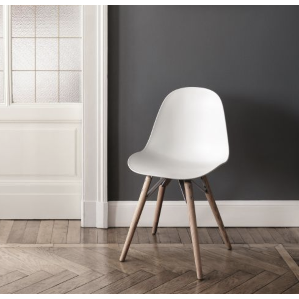 Sedia Bontempi Mood con struttura in legno, acciaio, allumino con e senza braccioli fissa o girevole