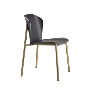 Sedia Finn Metal Wood senza braccioli Scab Design
