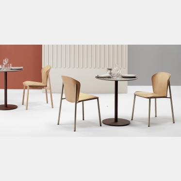 Sedia Finn Metal Wood senza braccioli Scab Design