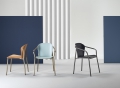 Sedia Finn Metal Wood senza braccioli Scab Design