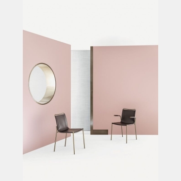 Sedia in cuoio Shape di Bontempi Casa 