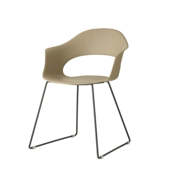 Sedia Lady B a slitta Scab design