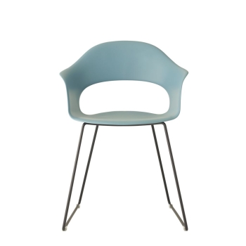 Sedia Lady B a slitta Scab design