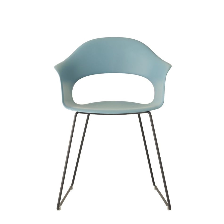 Sedia Lady B a slitta Scab design