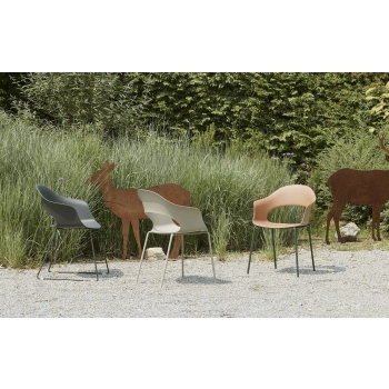 Sedia Lady B con 4 gambe Scab design