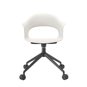 Sedia Lady B Pop con ruote, in polipropilene o imbottita, di Scab design