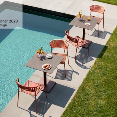 Sedia Lisa Club in fili di pvc Scab design