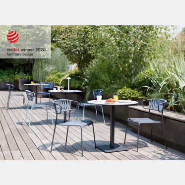 Sedia Lisa Club in fili di pvc Scab design