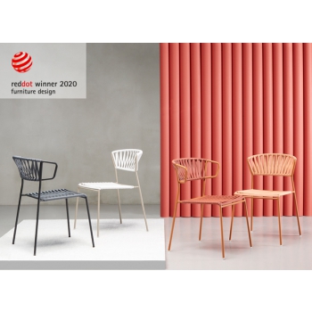 Sedia Lisa Club in fili di pvc Scab design