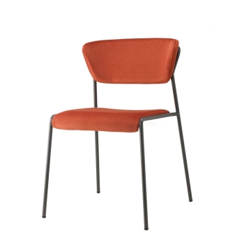 Sedia Lisa con seduta e schienale imbottiti Scab Design