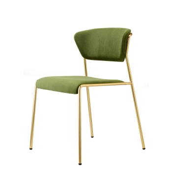Sedia Lisa con seduta e schienale imbottiti Scab Design
