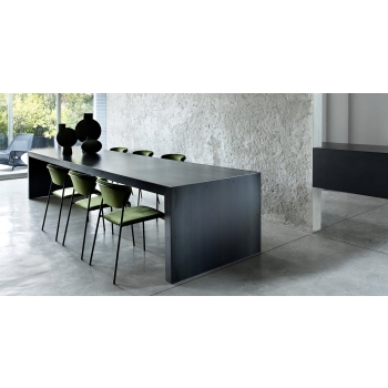Sedia Lisa con seduta e schienale imbottiti Scab Design