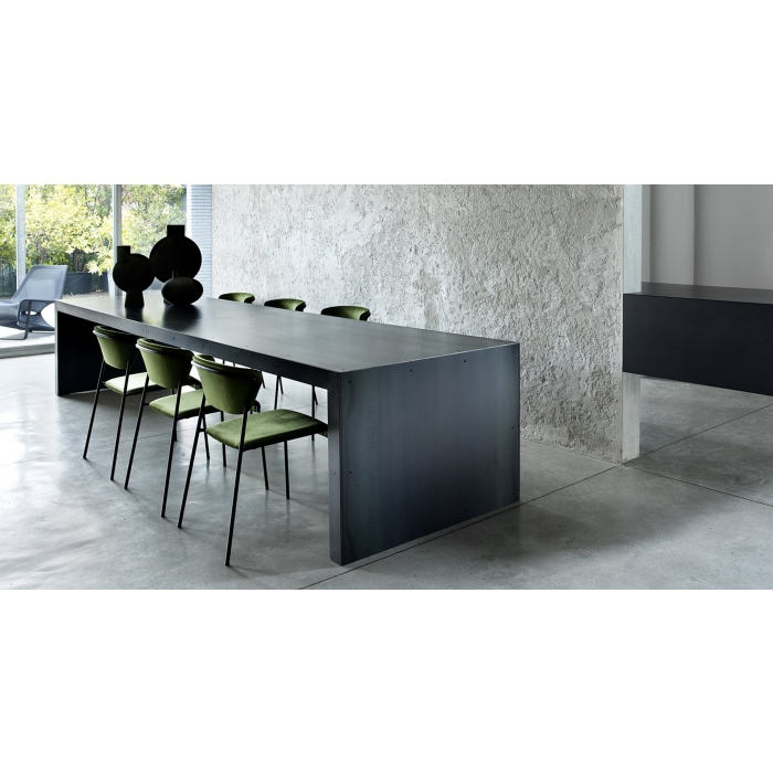 Sedia Lisa con seduta e schienale imbottiti Scab Design